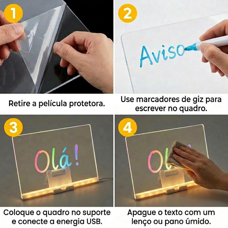 Tutorial em quatro passos para usar a lousa mágica